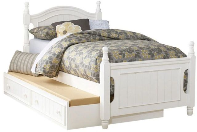 Homelegance® Clementine White Youth Full Platform Bed with Twin Trundle-0