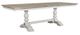 Liberty Furniture Whitney Weathered Gray Trestle Table with Antique Linen Base-0