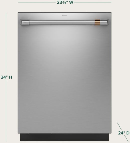 Cafe™ 24" Fingerprint Resistant Stainless Steel Top Control Built In Dishwasher-2