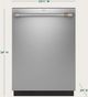 Cafe™ 24" Fingerprint Resistant Stainless Steel Top Control Built In Dishwasher-2