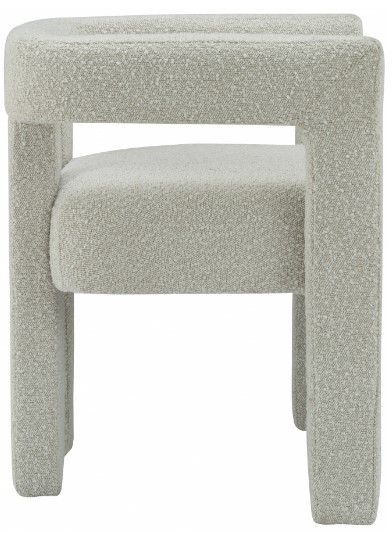 Meridian Furniture Athena Cream Accent Dining Arm Chair-2