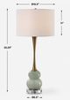 Uttermost® Sanctuary Green Gray Table Lamp-2