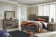 Benchcraft® Derekson 3-Piece Multi Gray King Panel Bed Set-5