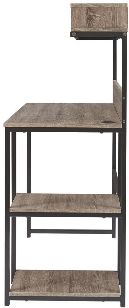 Signature Design by Ashley® Daylicrew Grayish Brown Office Desk and Hutch-3