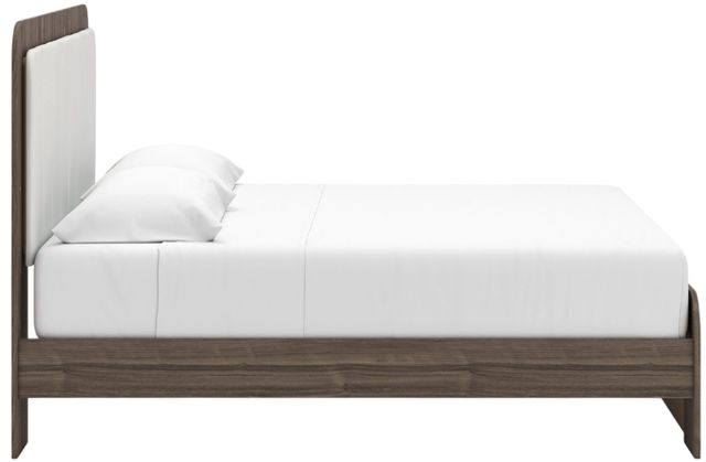 Signature Design by Ashley® Kendanport Brown/White King Upholstered Panel Bed-3