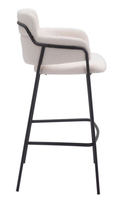 Zuo® Modern Marcel Cream Barstool-1