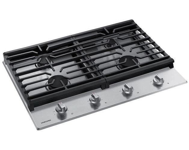 Samsung 30" Stainless Steel Gas Cooktop with Cast Iron Grates-1