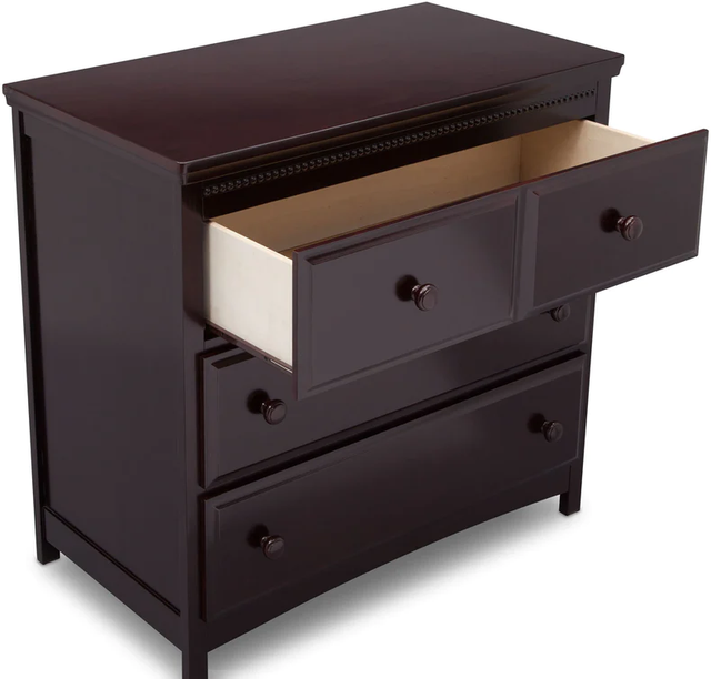 Delta Children Emerson Dark Chocolate Dresser with Changing Top | The  Furniture Connection | Rolla, ND