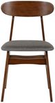 New Classic® Home Furnishings Morocco Dark Gray/Walnut Dining Side Chair-2