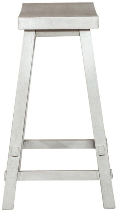 Liberty Furniture Creations II White 24" Sawhorse Counter Stool-3