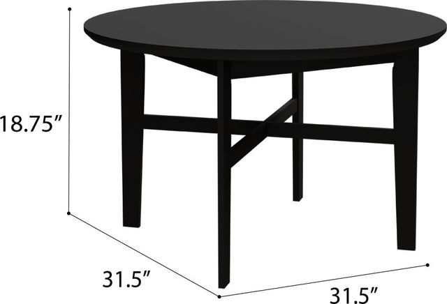 Emerald Home Midland Black Coffee Table-2