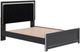 Signature Design by Ashley® Birmonton Black Queen Upholstered Panel Bed-2