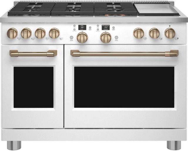 Café™ 48" Matte White Pro Style Dual Fuel Range-0