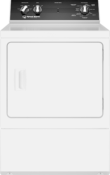 Speed Queen® 7.0 Cu. Ft. White Front Load Gas Dryer-0