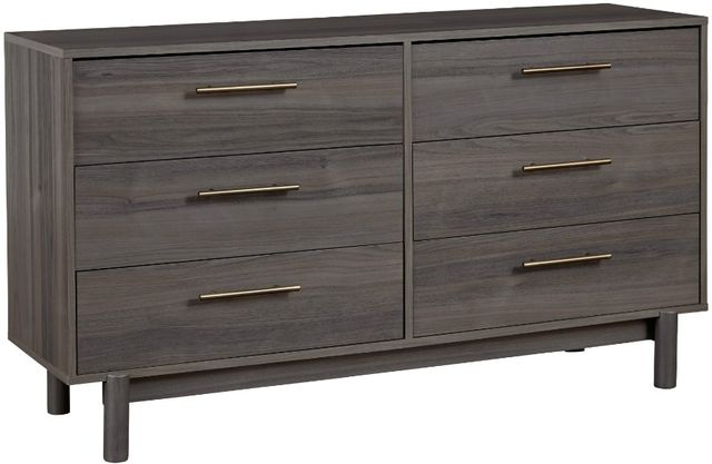 Signature Design by Ashley® Brymont 3-Piece Dark Gray Queen Panel Headboard Bedroom Set-2
