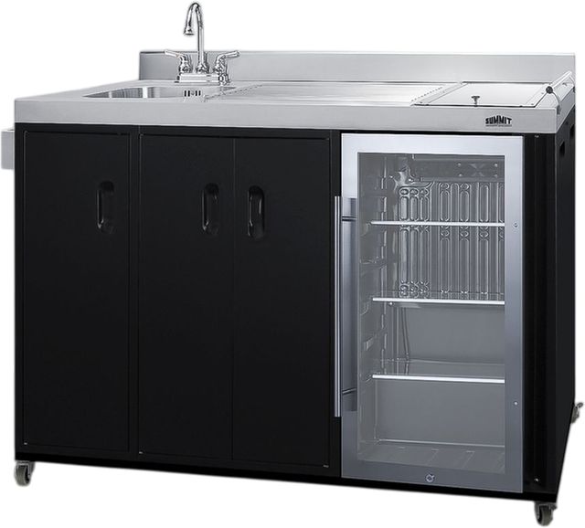 Summit® 60" Glass Outdoor Portable Kitchenette -3