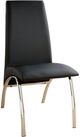 Furniture of America® Wailoa 2-Piece Black/Chrome Dining Side Chair Set-0