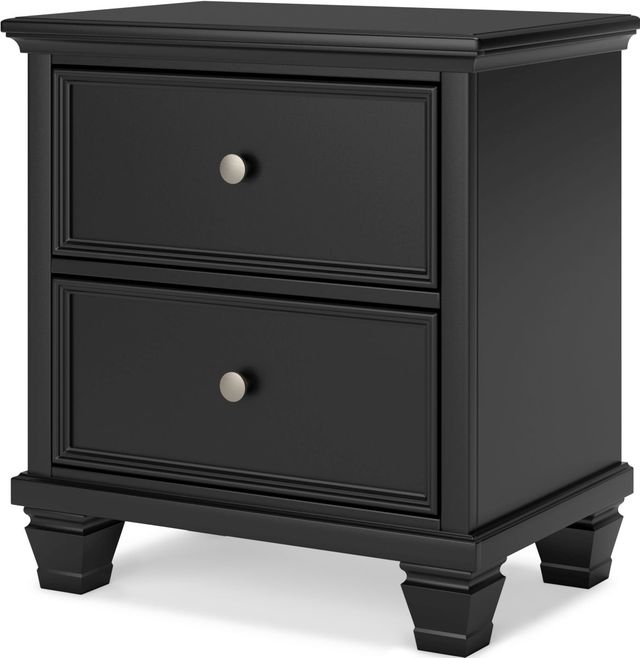 Signature Design by Ashley® Lanolee Black Nightstand-1