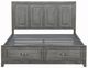 Homelegance® Garretson Gray Eastern King Platform Storage Bed-5
