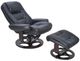 BarcaLounger® Jacque Hilton-Black Pedestal Recliner and Ottoman-1