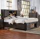 A-America® Sun Valley Charcoal King Rotating Storage Bed-2