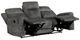 Homelegance® Muncie Brownish Gray Double Manual Reclining Sofa-4