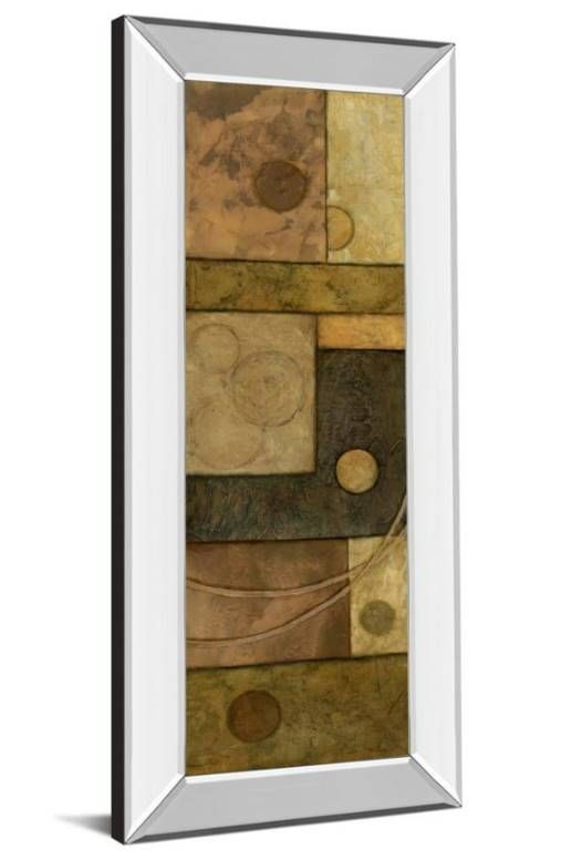 Classy Art Circle Game I by Norm Olson Mirror Framed Wall Art-1