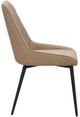 Modus Furniture Lucia Honey/Matte Black Upholstered Dining Chair -2