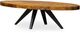 Moe's Home Collection Parq Amber Oval Coffee Table with Black Metal Base-0