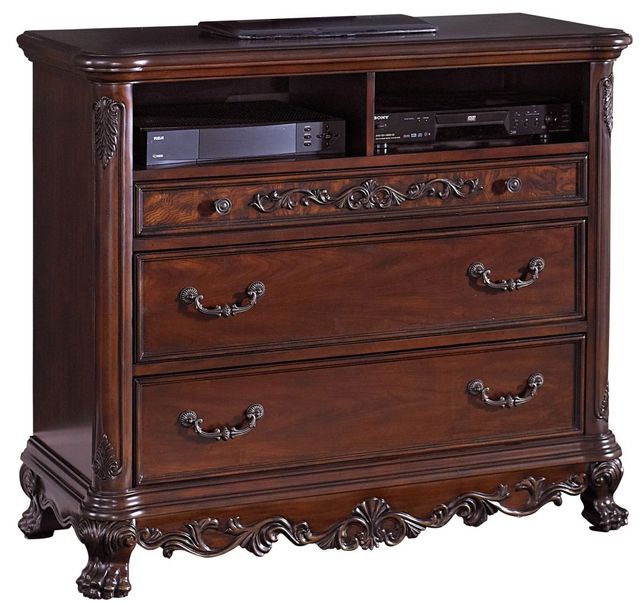 Homelegance® Deryn Park Cherry TV Chest-0
