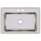Elkay Lustertone® Classic Lustrous Satin 33'' x 22'' x 10-1/8'' 2-Hole Single Bowl Drop-in Sink-1