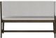 Bernards Dorval Gray/Walnut 50" Bench With Back-1