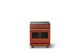 Viking® 5 Series 30" Spiced Cider Pro Style Electric Range with Brushed Brass Trim-3