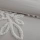 Olliix by Madison Park 3 Piece Grey/White Full/Queen Veronica Tufted Cotton Chenille Floral Comforter Set-2