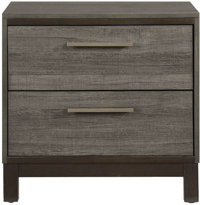 Homelegance® Vestavia Antique Gray/Dark Brown Nightstand-2