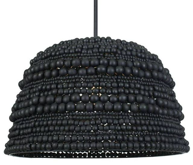 Uttermost® Persephone Matte Black Pendant-4