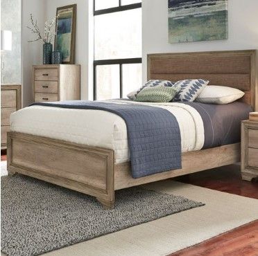 Liberty Furniture Sun Valley Sandstone Upholstered Queen Bed-9