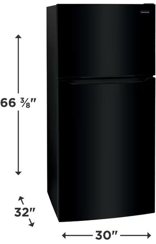 Frigidaire® 30" 20.0 Cu. Ft. Black Top Freezer Refrigerator-3