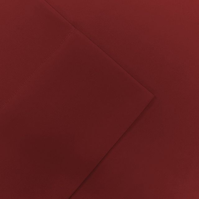 Olliix by Madison Park Essentials Red Full Micro Splendor Ultra Soft Wrinkle Free Microfiber Sheet Set-0