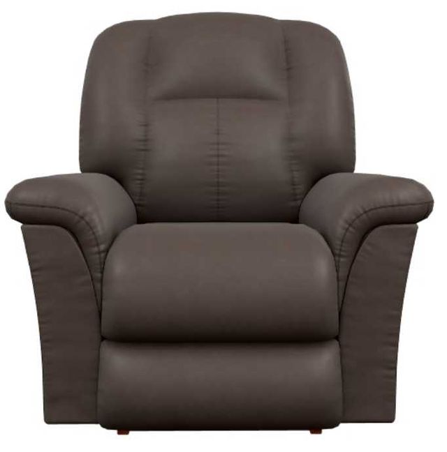 La-Z-Boy® Jasper Umber Leather Power Rocking Recliner with Headrest-1
