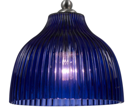 Cal® Lighting & Accessories Uni Pack Blue/Brushed Steel Pendant-1