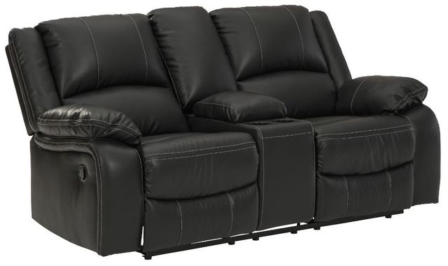 Signature Design by Ashley® Calderwell 2-Piece Black Reclining Living Room Set-2