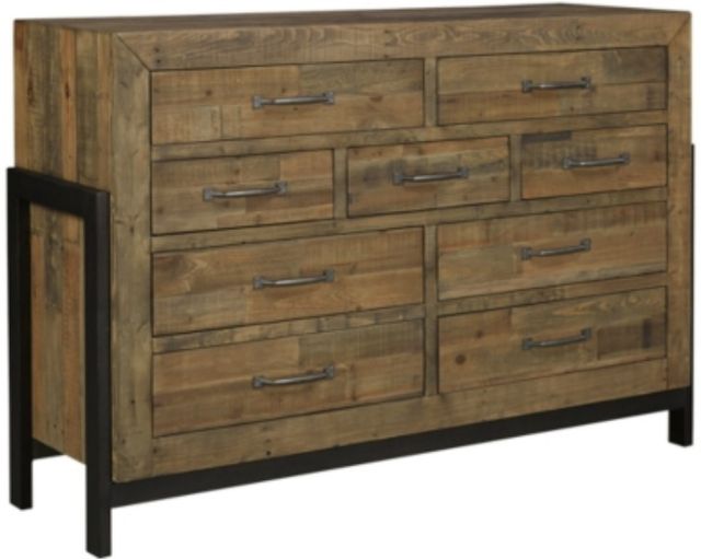 Signature Design by Ashley® Sommerford 5-Piece Brown King Storage Panel Bed Set-2
