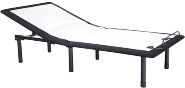 Furniture of America® Somnerside I Black/White Adjustable Twin XL Bed Base-0