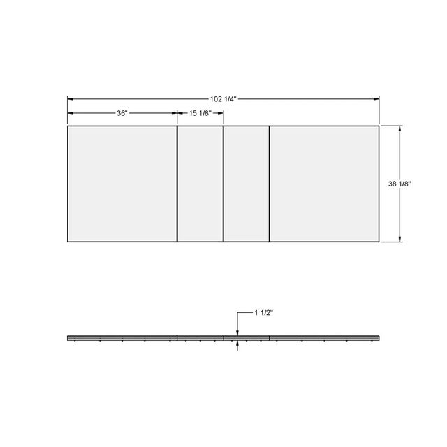 Amisco Customizable Lexington Dining Table with Two Extensions-3