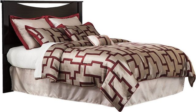 Signature Design by Ashley® Zanbury 3-Piece Merlot Queen/Full Panel Headboard with Mirrored Dresser Set-1