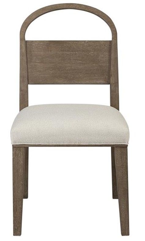 Bernards Trilogy Cocoa/White Sand Arch Back Side Chair-1