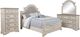 Liberty Furniture Magnolia Manor 4-Piece Antique White/Gray/Weathered Bark King Bedroom Set-0