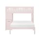 Homelegance Rowan & Rue Pink Twin/Full Loft Bunk Bed with Hidden Desk and Storage-2
