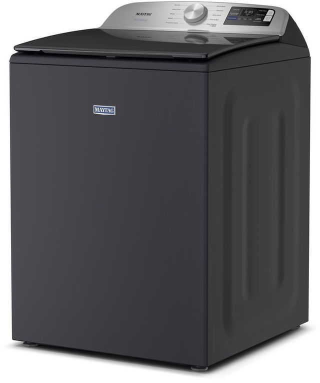 Maytag® 6 Cu. Ft. Midnight Steel Agitator Top Load Washer with Extra Power and Smart Appliance-3